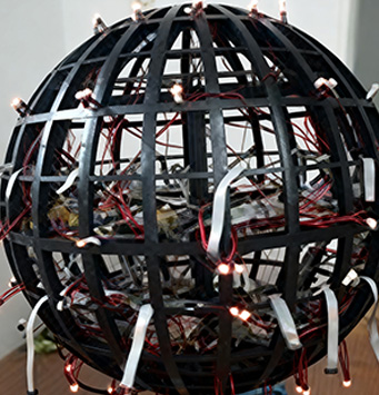 Laying lines inside the sphere