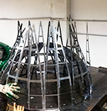 The initial shape of the frame