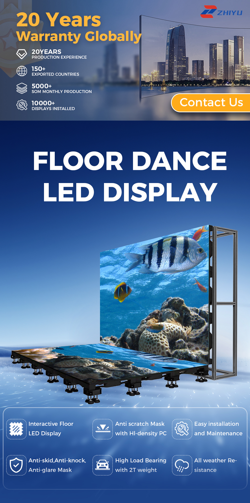 FLOOR DANCELED DISPLAY