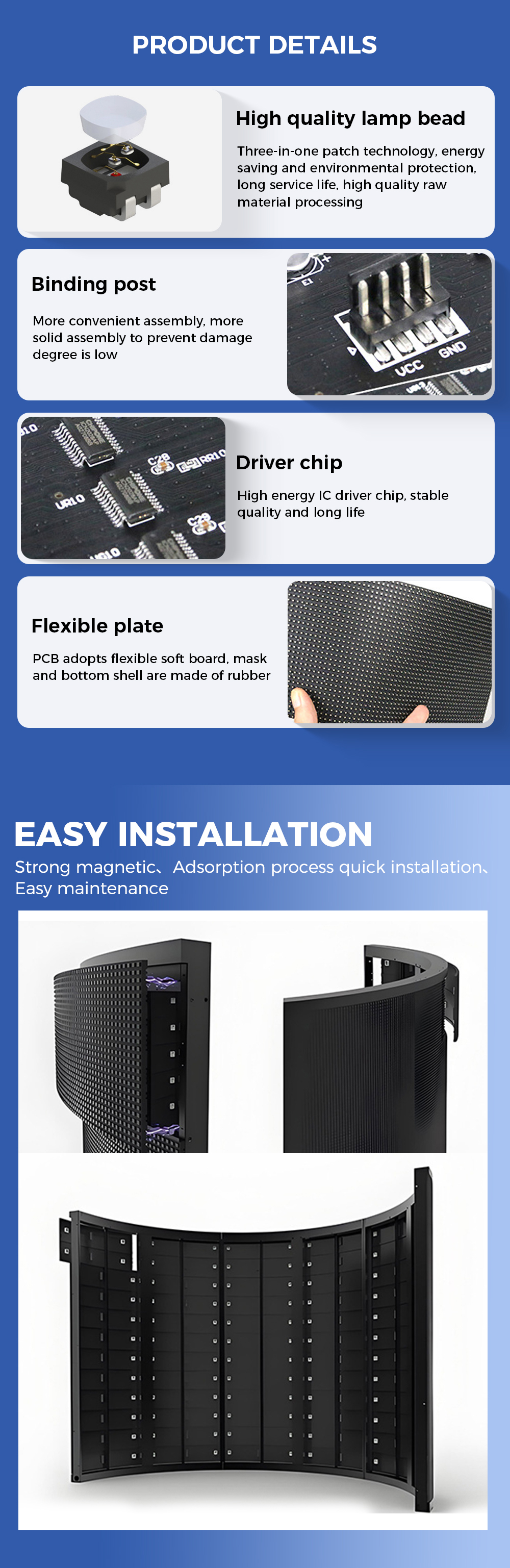 Flexible outdoor LED Display PRODUCT DETAILS