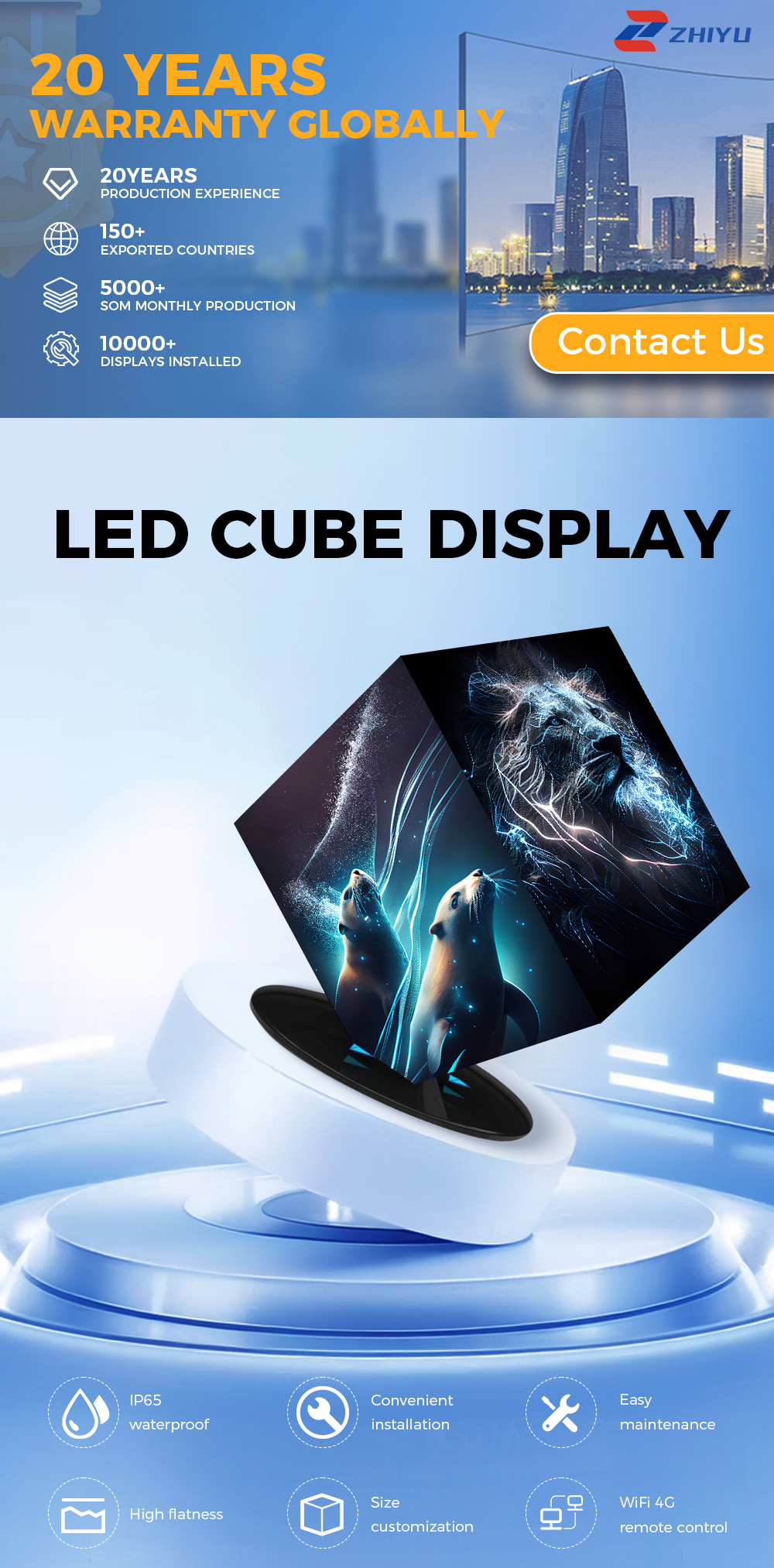 LED CUBE DISPLAY