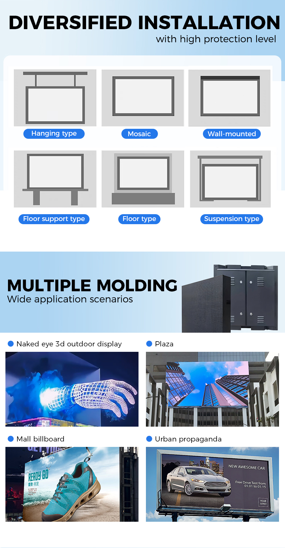 OUTDOORLED SCREEN DIVERSIFIEDINSTALLATION