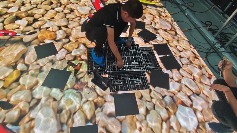 Revolutionize Your Space Fast Installation and Maintenance with the P2.604 Interactive LED Floor Tile Display-1
