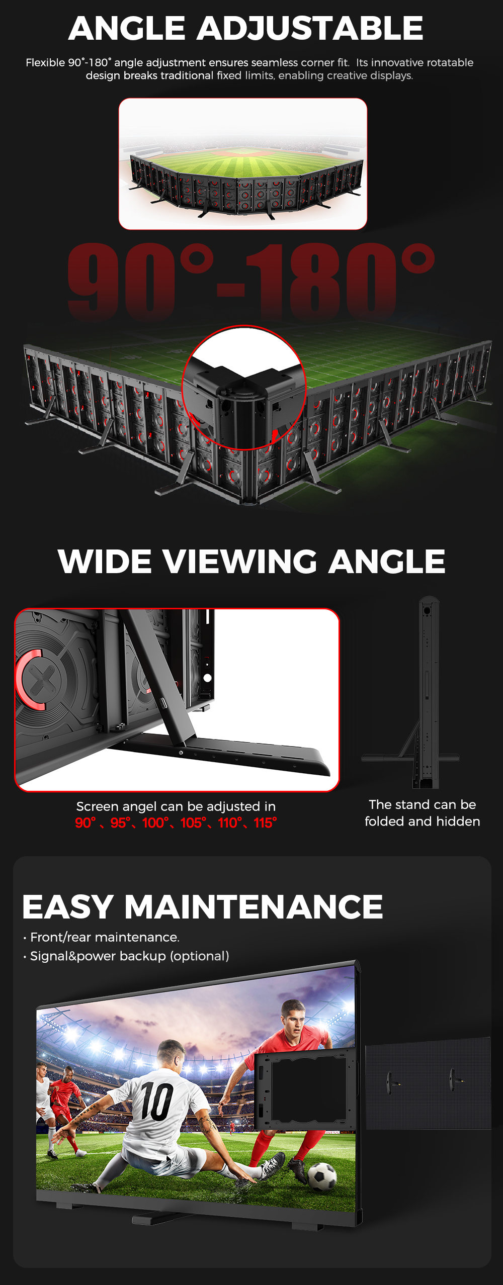 STADIUMLED SCREEN EASY MAINTENANCE