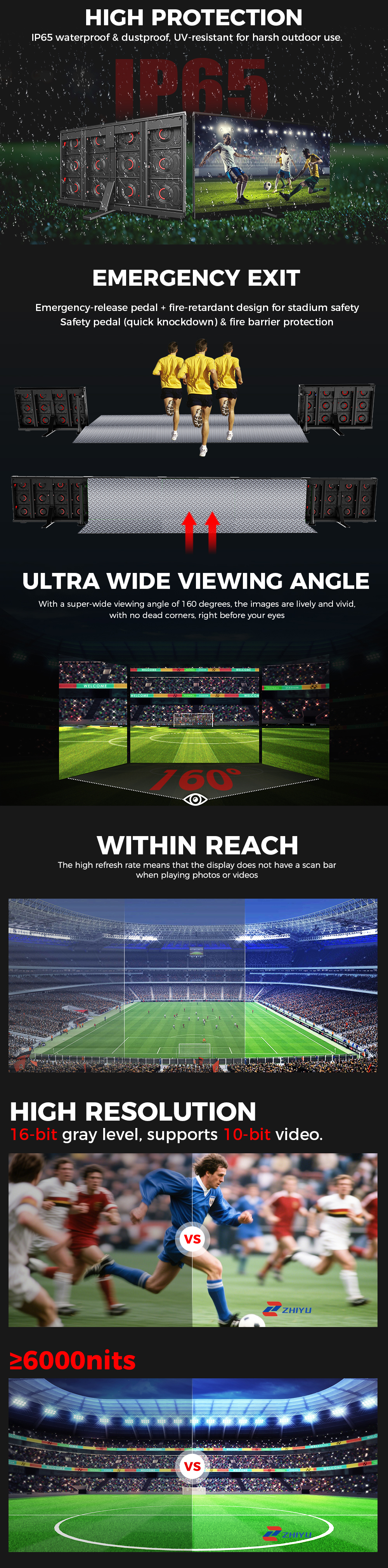 STADIUMLED SCREEN feature