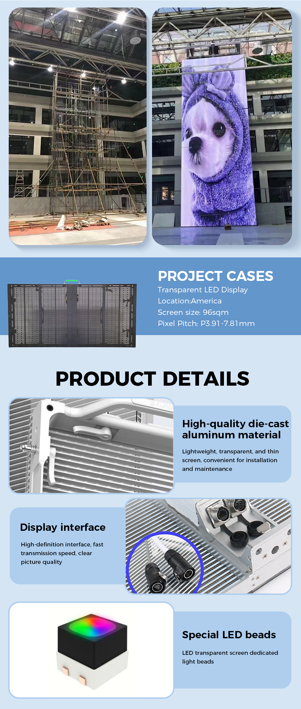 TRANSPARENTLED DISPLAY PRODUCT DETAILS