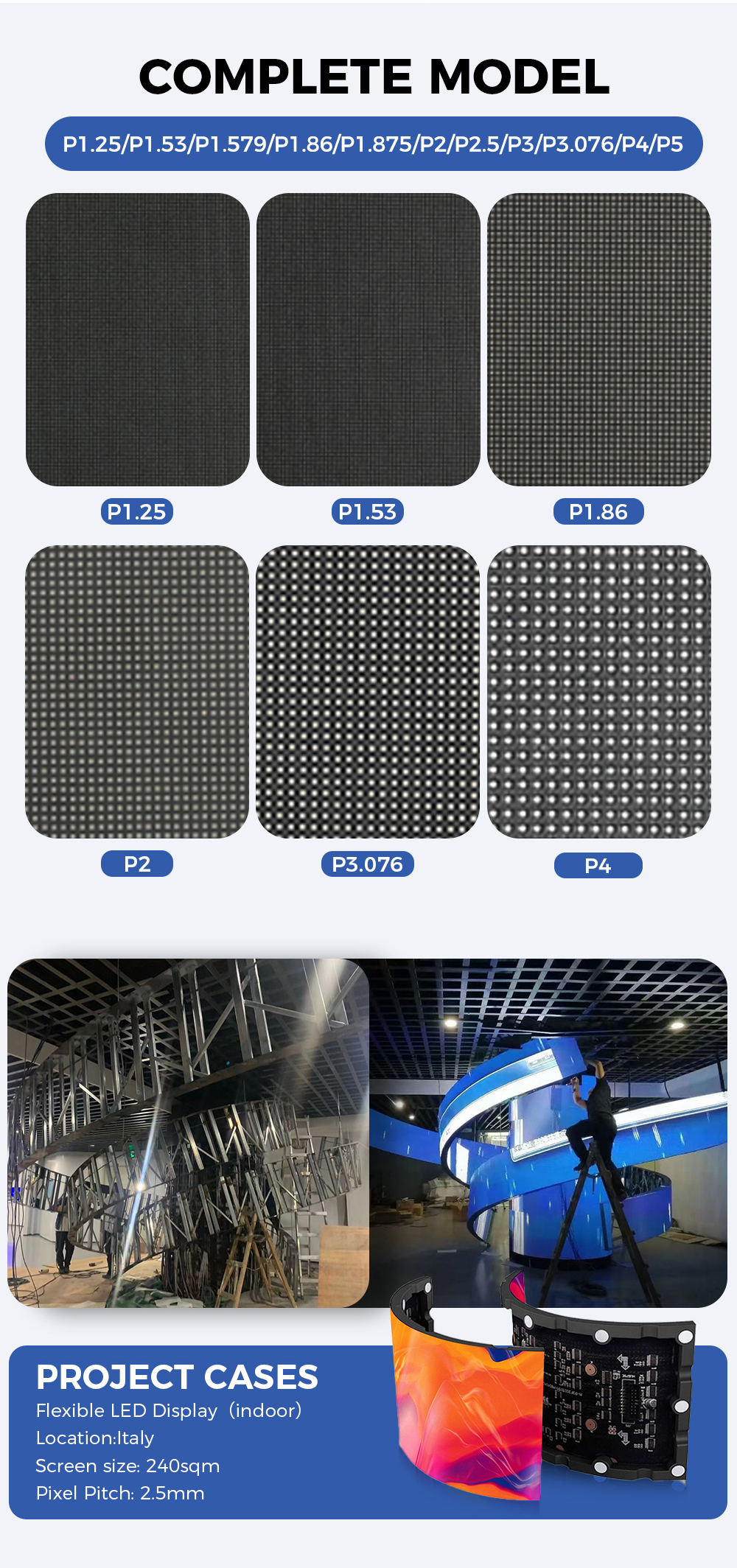 ZHIYU Flexible indoor LED Display Project Cases